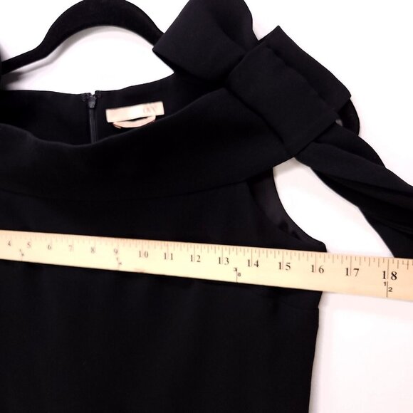 OVV Coktail Dress Black Mini Off Shoulder Big Bow Detail Classic Size Small - Picture 6 of 13
